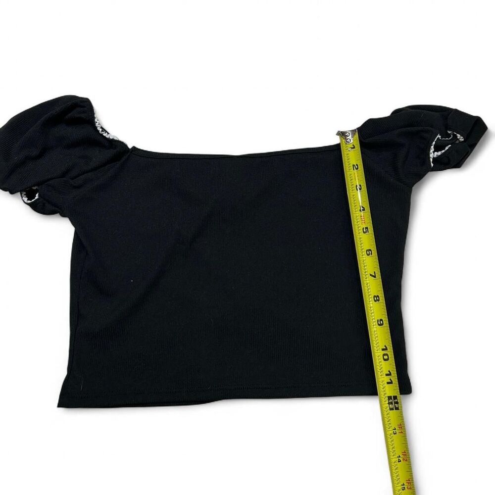 Black Milkmaid Top - Picture 5 of 5